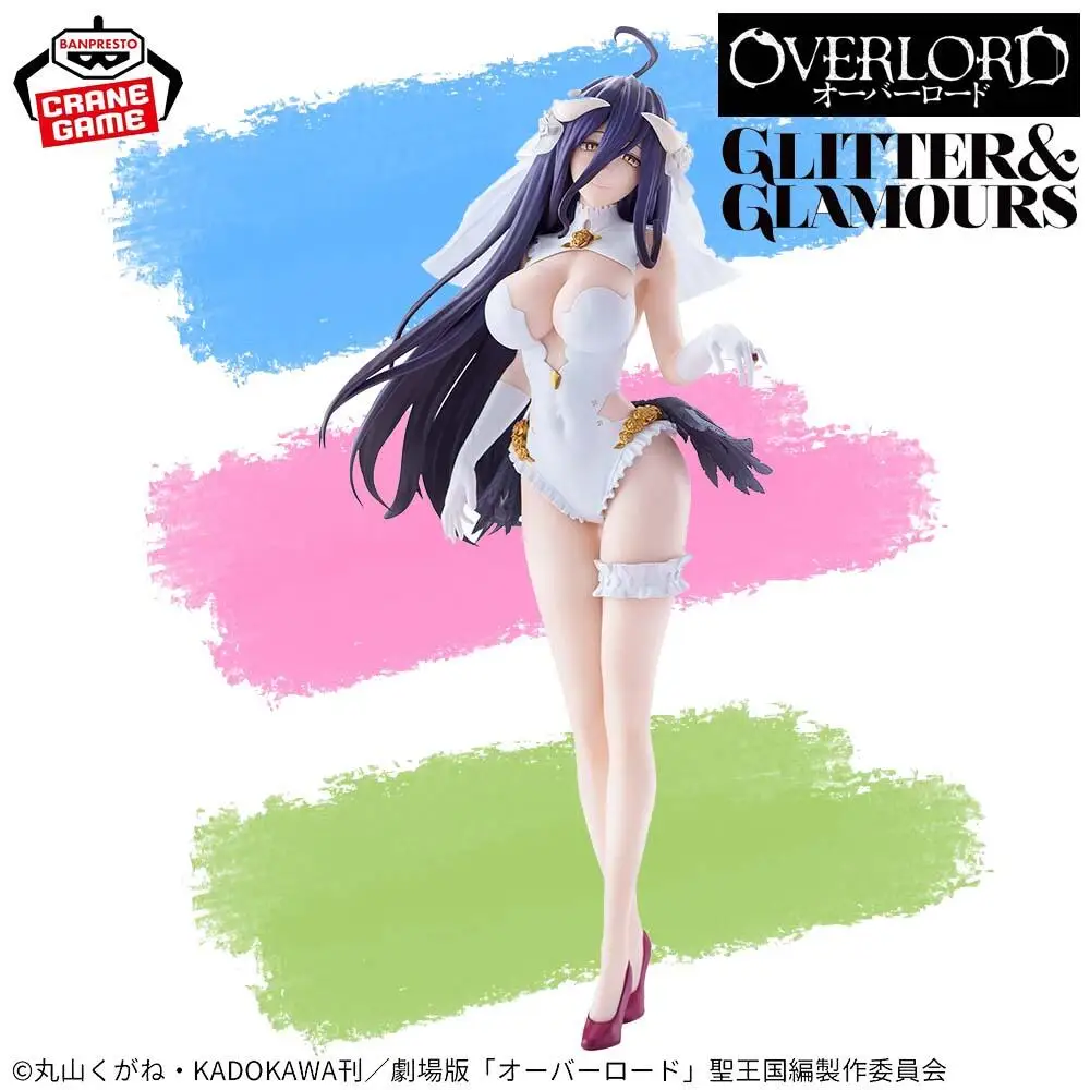 

In Stock Genuine BANPRESTO GLITTER&GLAMOURS Overlord Wedding Albedo Figure Anime Model Toy