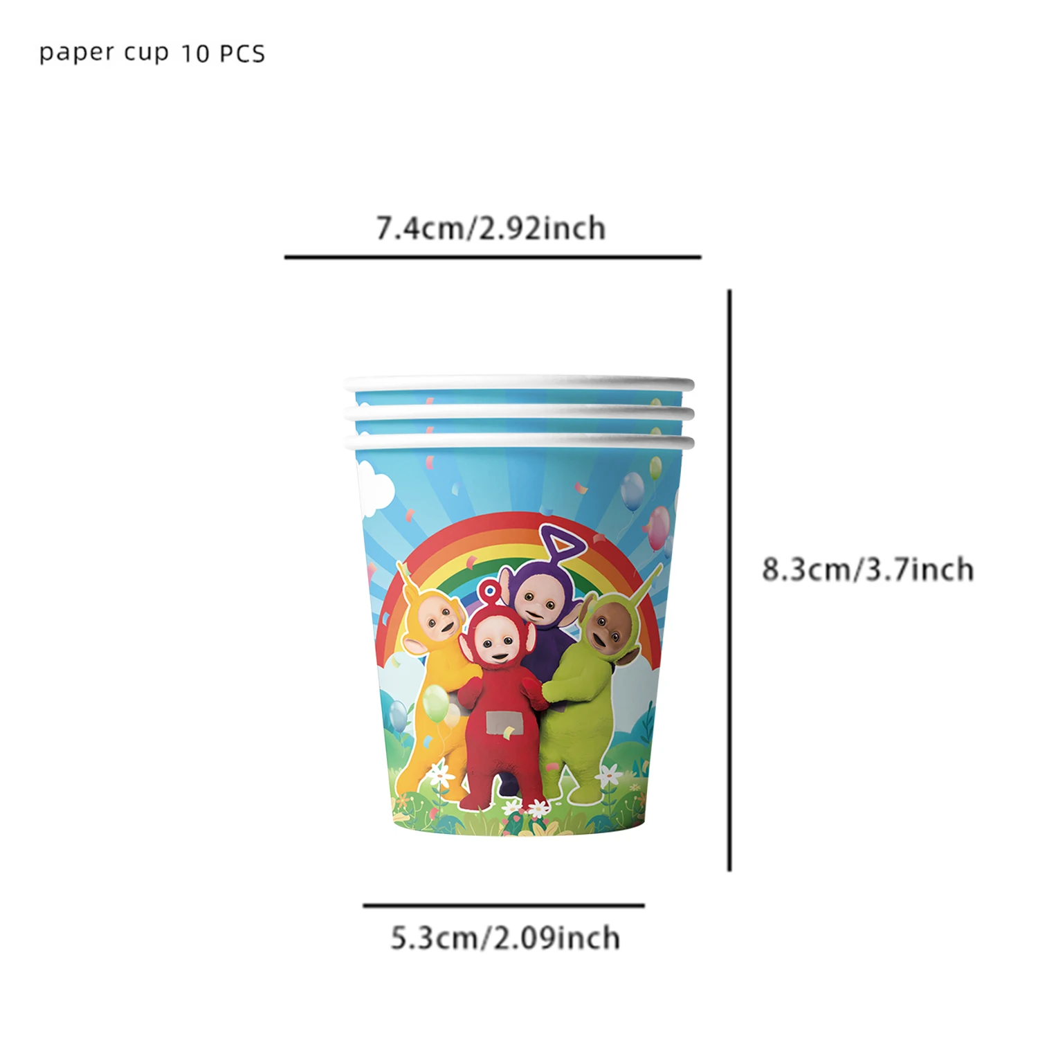 Tinky Winky Verjaardagsfeestje Decoratie Antennababy Po Wegwerp servies Tafelkleed Bord Beker servet Kinderfeestje Gunsten Benodigdheden