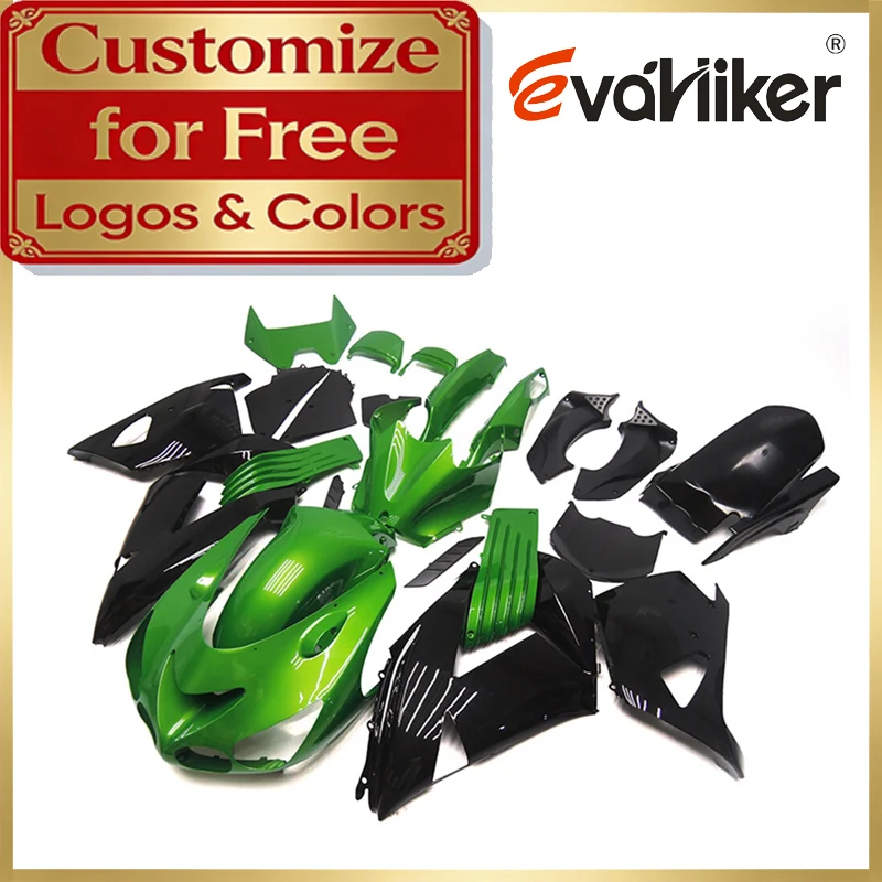 

ABS Fairing Kit For ZX14R 2006 2007 2008 2009 2010 2011 Injection Molded Motorcycle Fairing green Customizable Colors