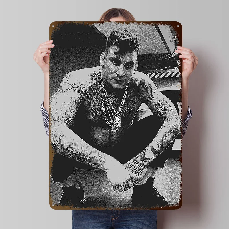 Gzuz Printing Poster Customized Retro Wall Art Vintage Metal Signs for Gaming Room Decoration Cozy Wand Deko Desk Decor House