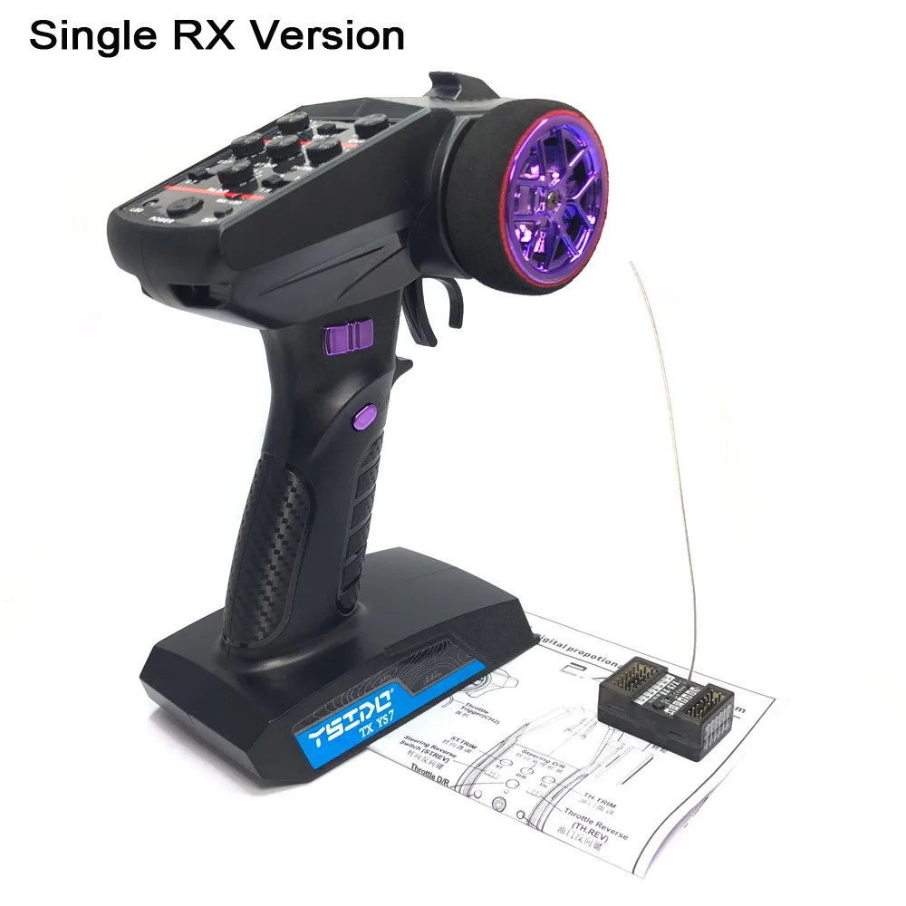 YSIDO 2.4G YS7 7CH Afstandsbediening Digitale Radio Zender met Ontvanger voor 1/10 1/8 Crawler Controller RC Boot auto