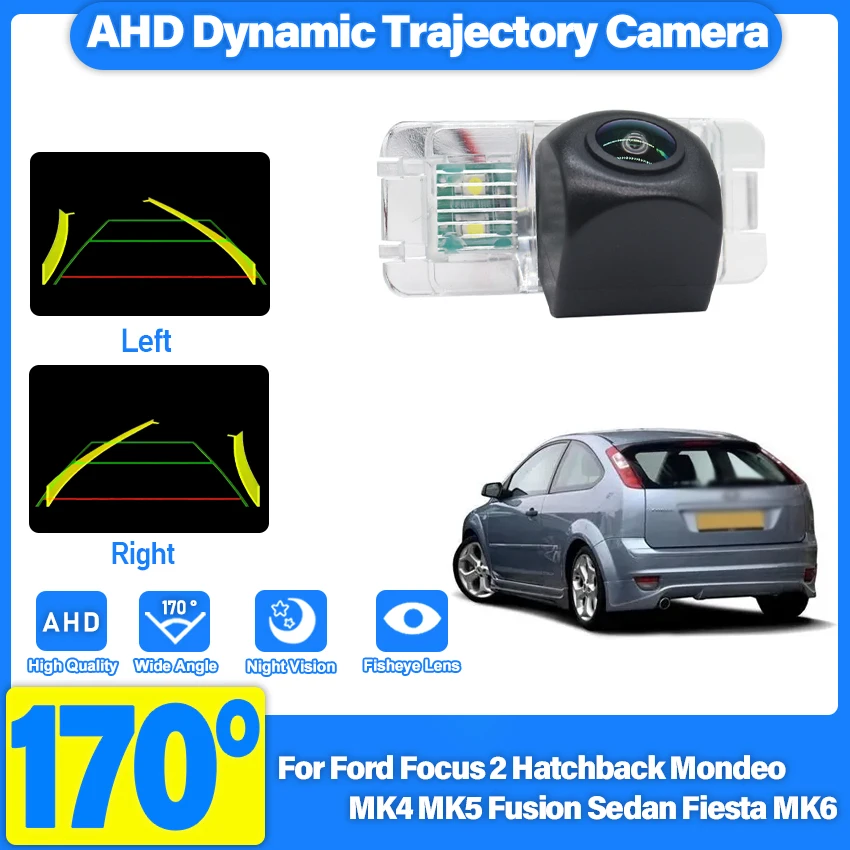 Rear View Camera AHD Fisheye For Ford Focus 2 Hatchback 2008~2011 Mondeo MK4 MK5 2007~2017 Fusion Sedan 2013~2016 Fiesta MK6 Car