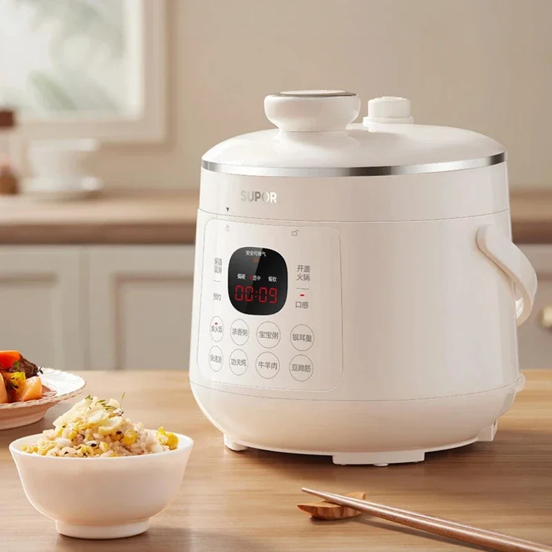 DK130: Compact Electric Pressure Cooker, 13 Person Automatic HighPressure Rice Pot, MultiPurpose Smart Cooker for Small