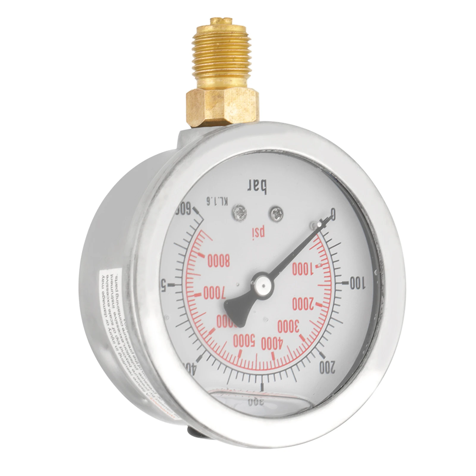 Hydraulic Pressure Gauge 0-600Bar G 1/4