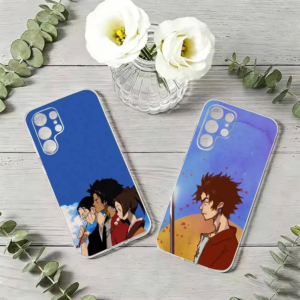 Anime S-Samurai C-Champloo    Phone Case For Samsung S23,S22,S21,S20,S30,Transparent Silicone Phone Cover