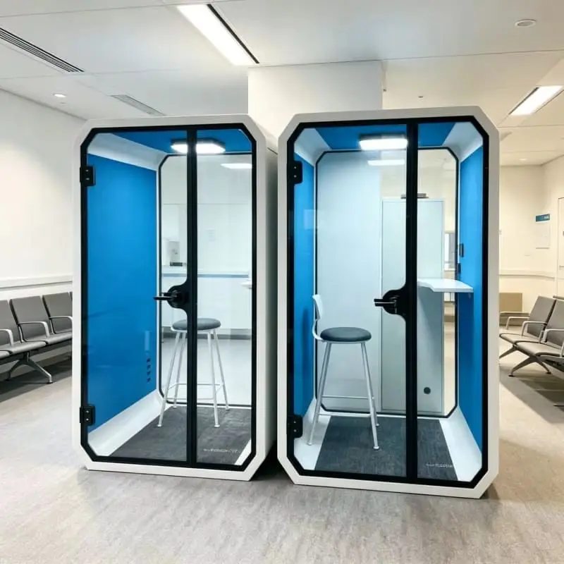 Phone Booth Silent Cabin Acoustic Call Pod For Office Open Plan Space Customized Soundproof Wall Panel Privacy Video Conference