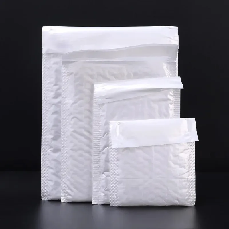 100pcs Bubble Mailers Wholesale White Padded Envelope for Packaging Mailing Gift Self Seal Shipping Bags Bubble Envelope