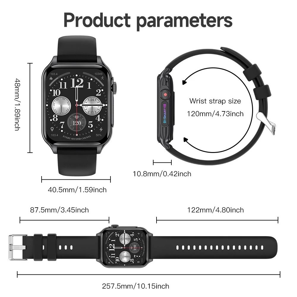 Светодиодный фонарик, уличные водонепроницаемые умные часы для мужчин, 300 мАч, спортивные фитнес-часы с BT-вызовом, женские умные часы с пульсометром, калькулятор