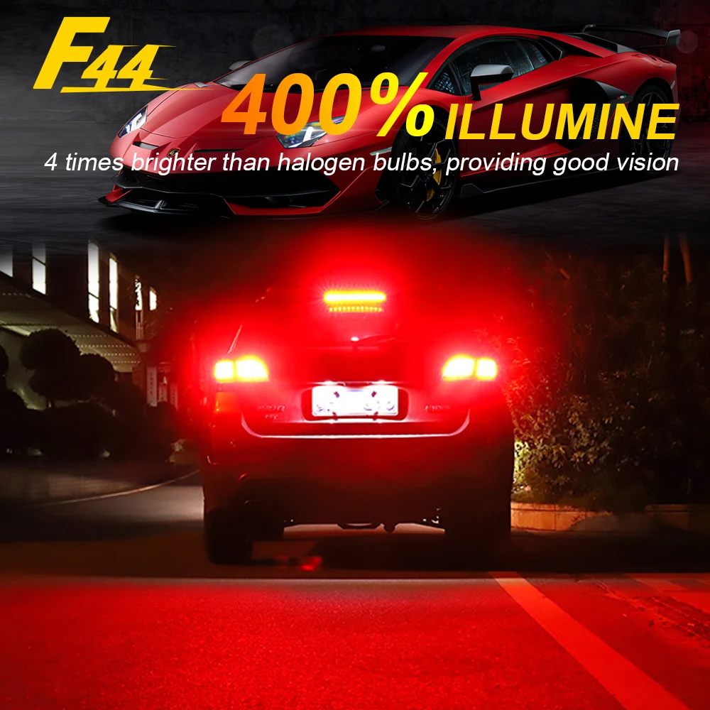 Coppia Di Luci Stop 1157 BAY15D LED 4000lm – 3014 SMD, Canbus, Per Stop E Indicatori Auto