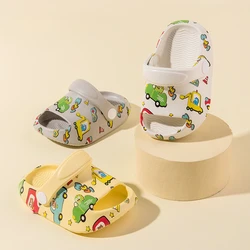 Boy Sandals Cartoon Printed Kids Shoe Toddler Shoes Soft Sole Slippers Kids Breathbale Summer Beach Shoe Toddler Shoes Sandalias