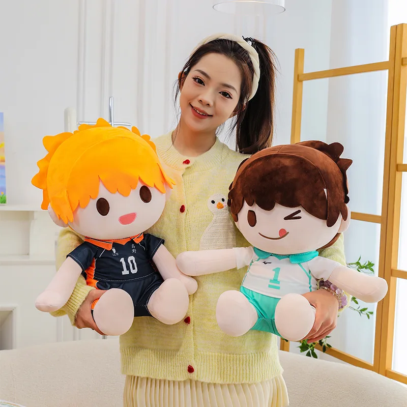 Haikyuu Plush Toy, Hinata Shoyo Oikawa Tooru Stuffed Doll, Cute Volleyball Anime Character Figure, Soft Sitting Plush, Fans Doll