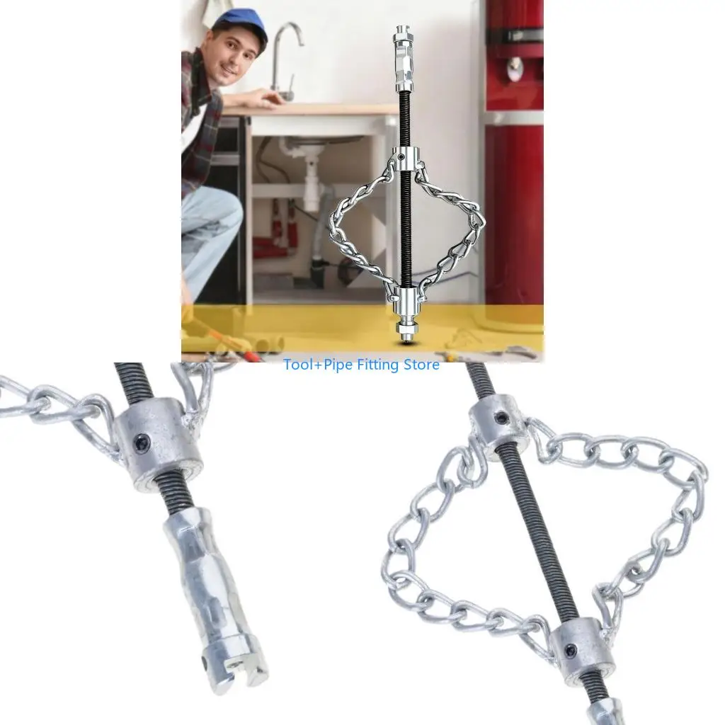 F92B Corrosion Resistant Plumbing Scraping Chain Ergonomic Design for Easy Pipe Maintenance