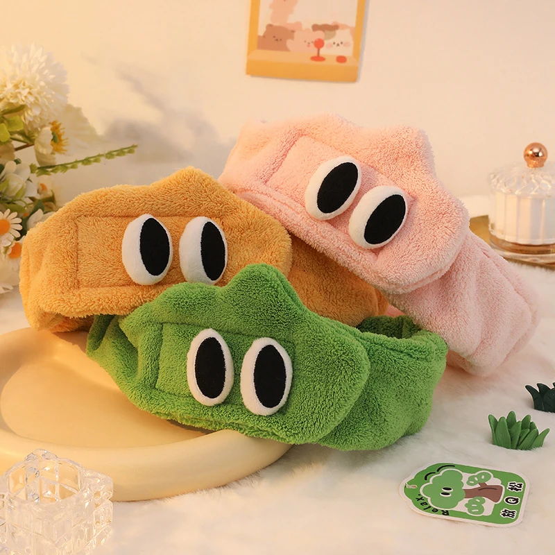 

Women Hairbands Creative Cute Girl Kawaii Sweet Fashionable Trendy Wash Up Bath Comfortable Coral Fleece Headbands Funny Fashion