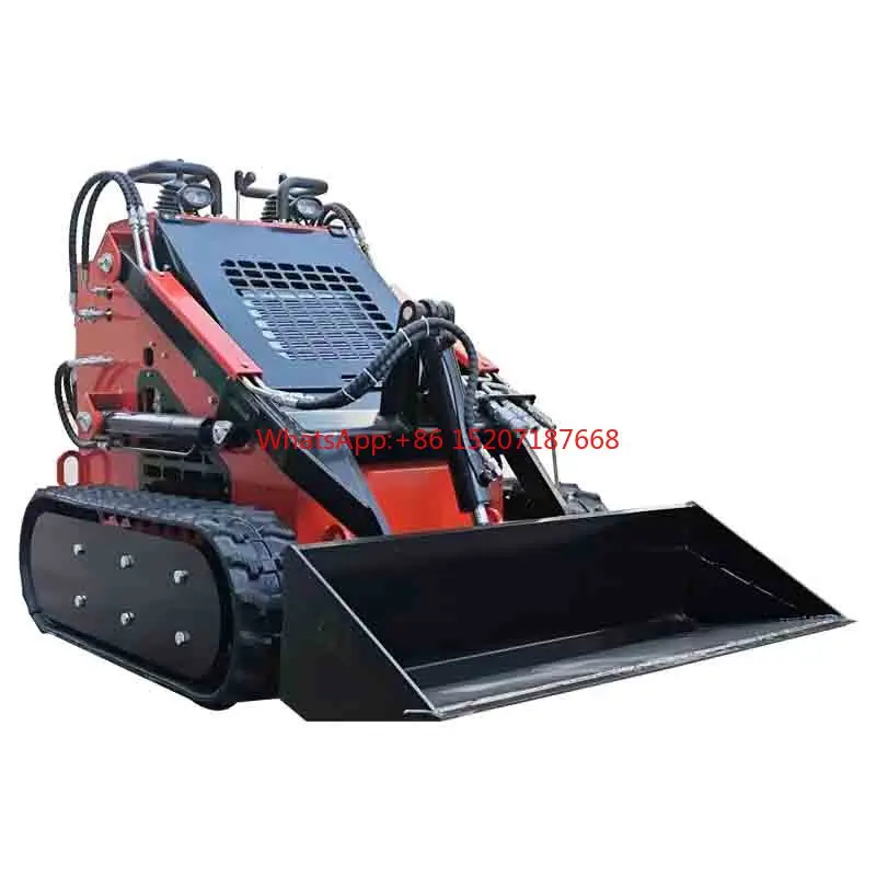 Fast Delivery CE EPA Track Bucket Front Attachment Mini Skid Steer Loader