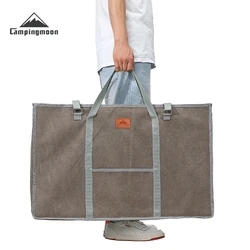 CAMPINGMOON Outdoor Versatile Folding Table Wild Dining Table Bag Large Storage Bag With Handle Canvas Bag For Storage