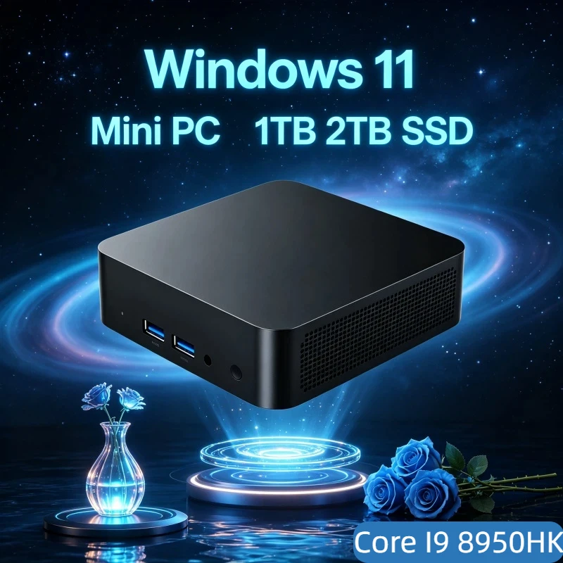 

Timeless Core I9 8950HK Windows 11 Pro Mini PC Office Gaming PC 1TB/2TB SSD 32GB RAM 4K HD WiFi6 BT5.2 3 Years Warranty