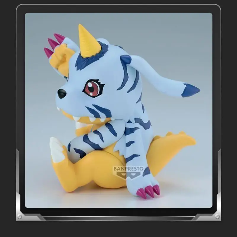 Genuíno bandai namco banpresto digimon aventura sofvimates gabumon kawaii anime figura modelo coletor ornamento brinquedo da criança presente