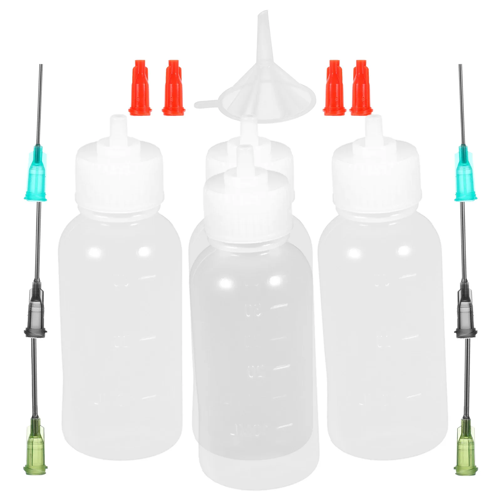 

Pigment Bottle Set Transparent Precision Needle Tip Stainless Steel Glue Applicator Household Repair Lubricating for Detail