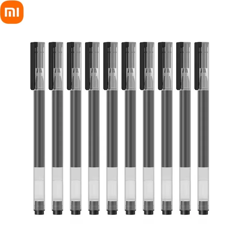 Original Xiaomi 0.5mm Writing Sign Pen Super Durable 5/10pcs Black Red Gel Pen Quick Drying Non Fading Smooth Writing Pen