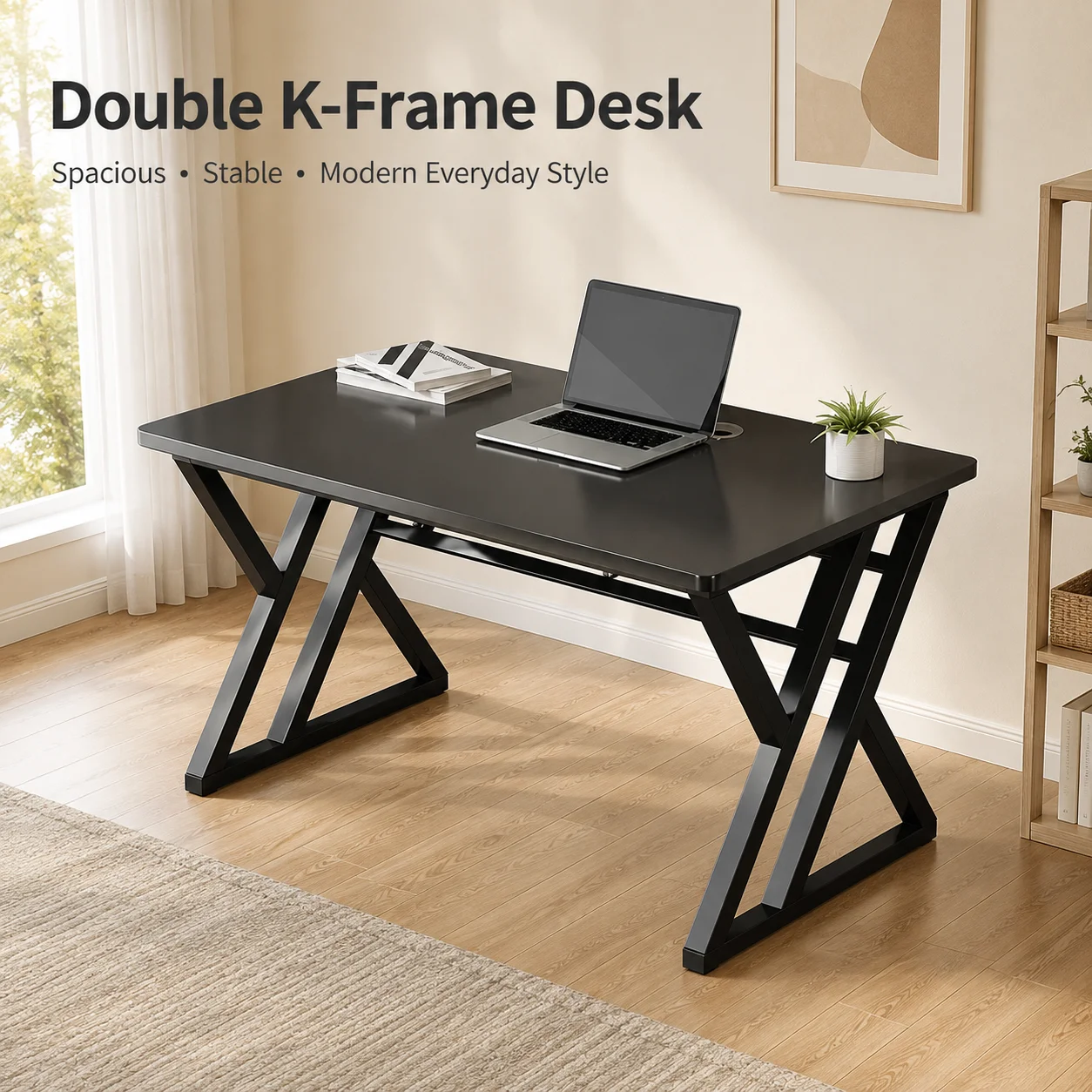 AOLIVIYA Gaming Table PC Computer Desk Office Study Mesa Long Sub Bedroom Student Writing Home Desktop Simple