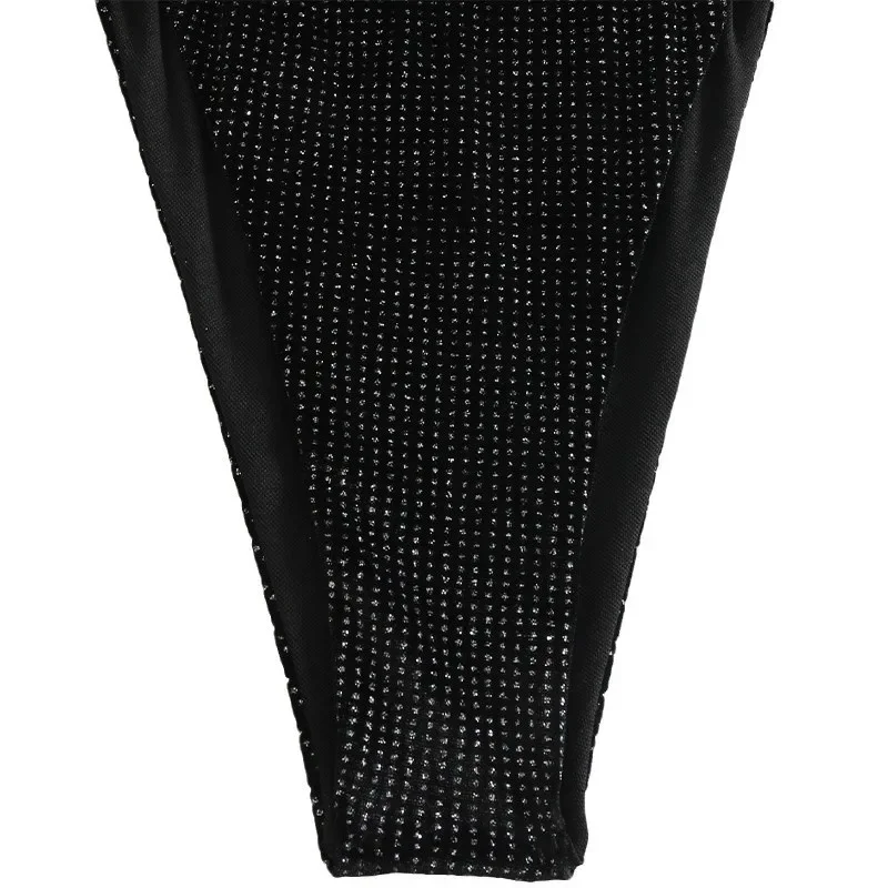 Sexy Zwarte Micro Bikini 2025 Vrouwen Badpak Tie Side Badmode String Bikini Set Braziliaanse Beachwear Badpak Bandeau Biquini