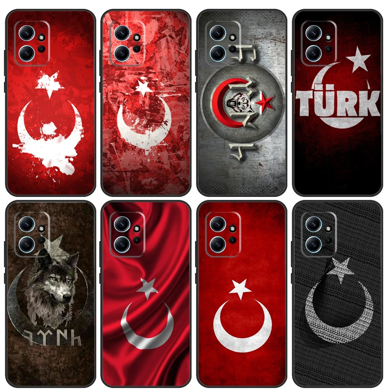 Republic of Turkey Realistic Flag For Xiaomi Redmi Note 12 11 10 9 Pro 9S 10S 11S 12S Phone Case For Redmi 12 9C 10C 12C 13C