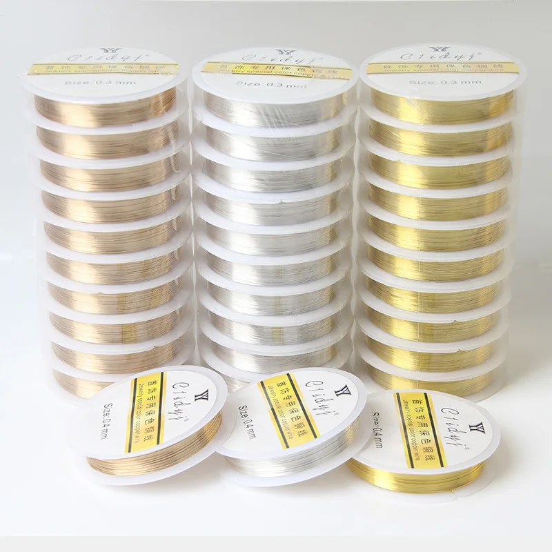 

0.3mm-1.0mm Color Preserving Copper Wire Winding Wire Antioxidant Copper Wire DIY handmade Jewelry Antique Hairpin Material