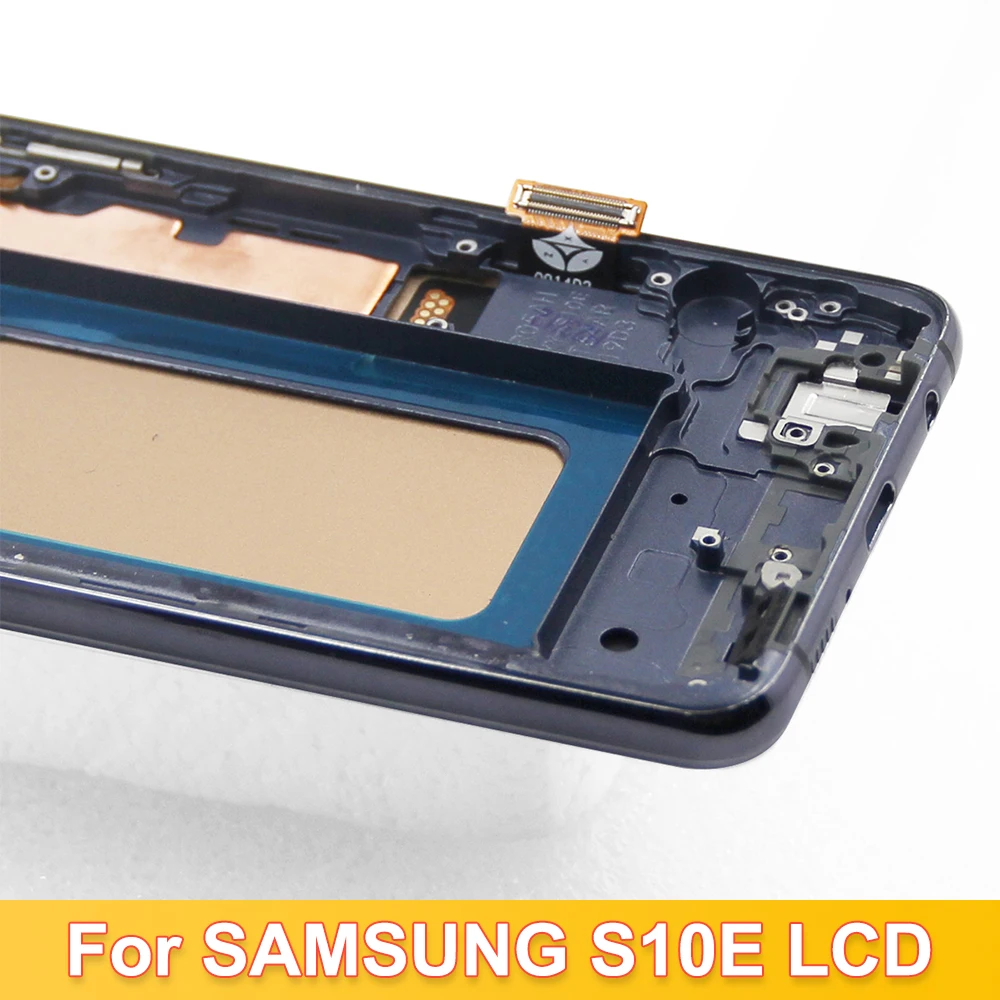 AAA+ With Frame For Samsung S10E G970 G970F/DS G970U SM-G9700 LCD Touch Screen Display Digitizer S10E Incell Repair Parts