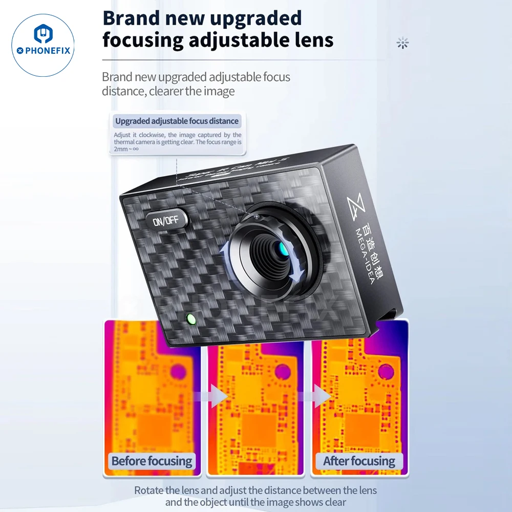 

Qianli Mega-idea Super IR Cam MINI S Professioanl Microscope Thermographic Camera PCB Maintenance Fault Analyzing Thermal Camera