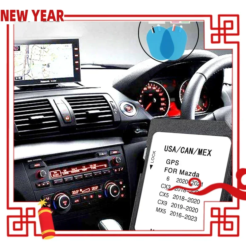 

Maps USA CAN MEX Update New 2023 Version GPS SD Card for Mazda 6 CX-3 CX-5 CX-9 MX-5 Car Connect Navigation Free Anti Fog Flim