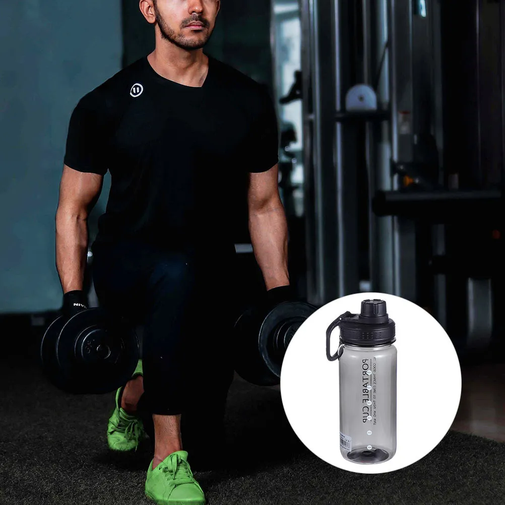 Large Capacity Sports Water Bottle Portable Fitness Drink Container with Ergonomic Non Slip Handle for Running