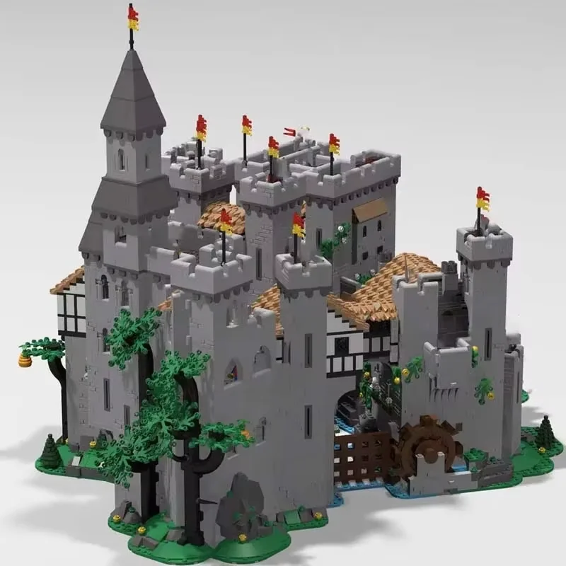 Lion Knight Castle Model - Difficult-to-Assemble Toy Building Blocks Set - 12,988 Pieces - Building Module Set - Creative Archit