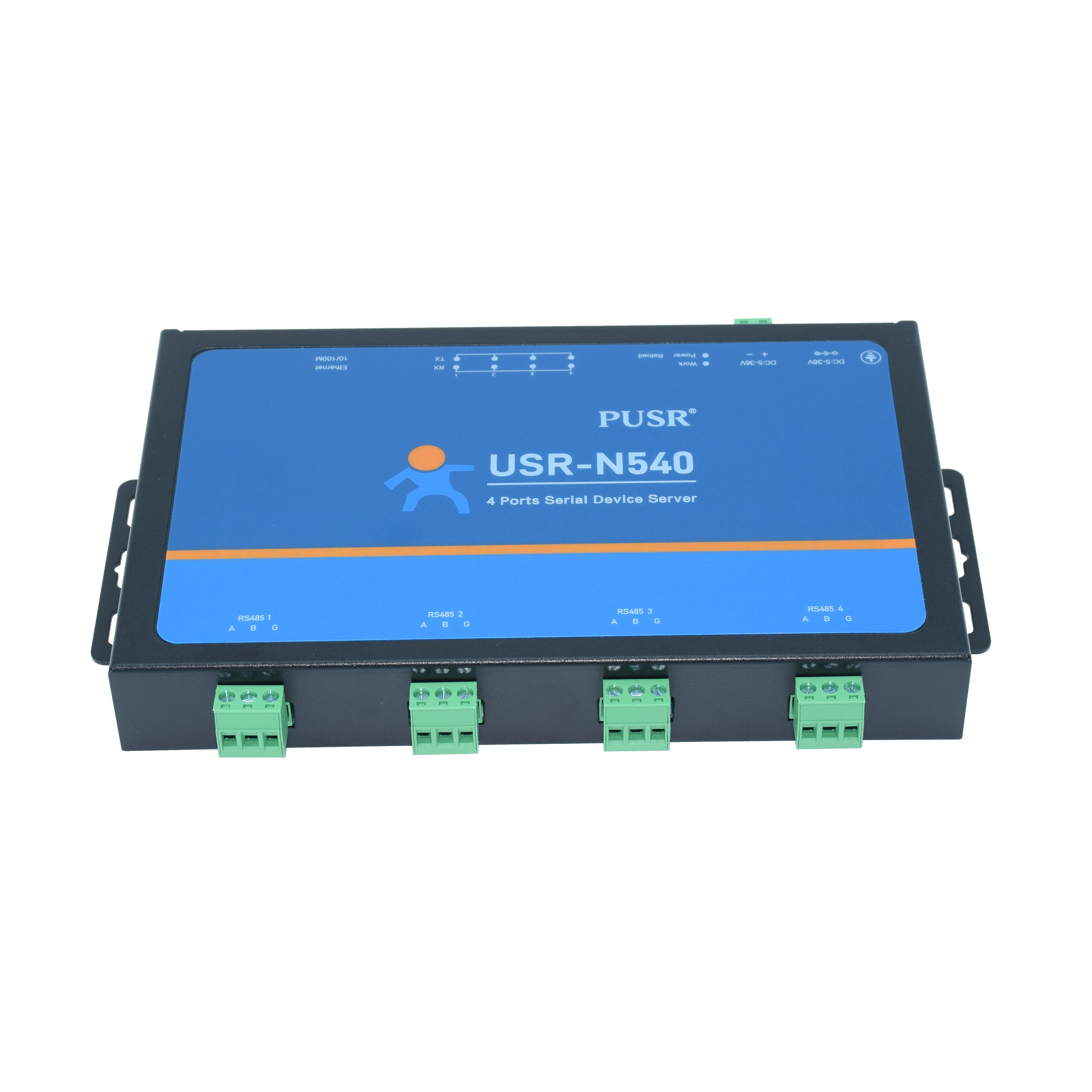 USR-N540 4 Serial Ports RS485 RS232 RS422 To Ethernet TCP/IP Converter Device Server MQTTS Modbus RTU to TCP