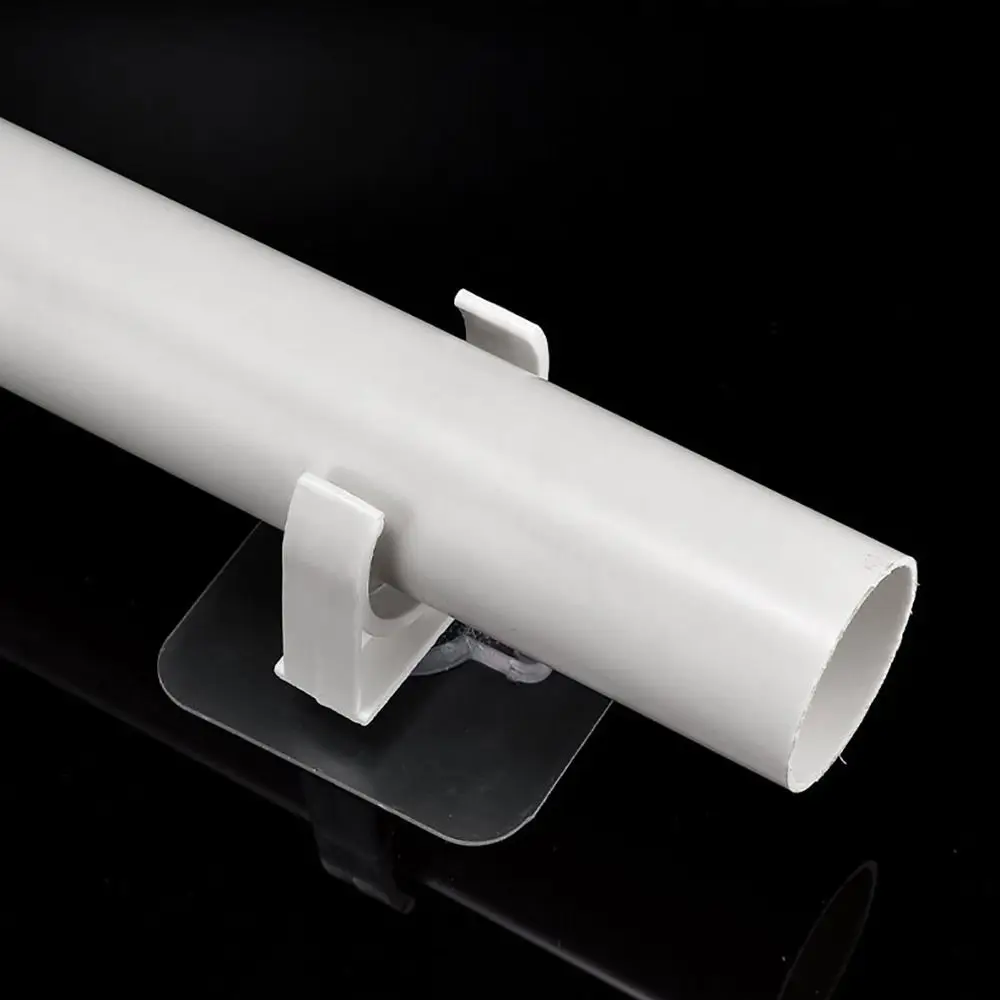 

1/5Pcs Punch-free Self-adhesive Pipe Clamp Garden Irrigation Watering Adapter Water Tube Holder Fixed Snap Fittings