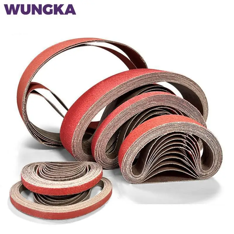 

20Pcs/set 10x330/13x457/15x452/20X520mm Sanding Belts Grit 40-1000 Abrasive Screen Band for Wood Soft Metal Grinding Polishing