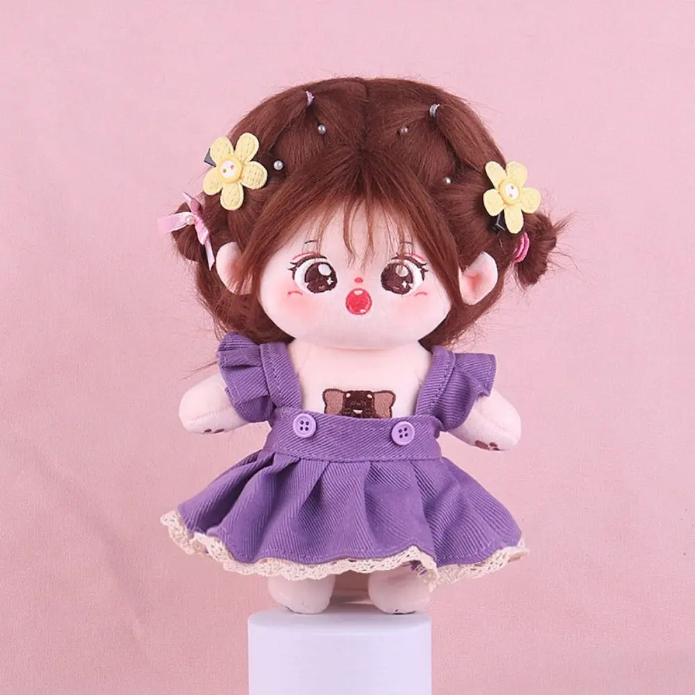 Vestiti bambola di cotone vestiti Lolita 20 cm vestiti per bambole di peluche Lolita 20 cm vestito casual grazioso set di vestiti per bambole di cotone da 20 cm