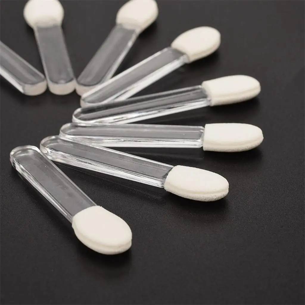 Brosse à fard à paupières Portable, applicateur d'éponge simple face, Mini ensemble de pinceaux de maquillage pour sac de maquillage de voyage, 10 pièces