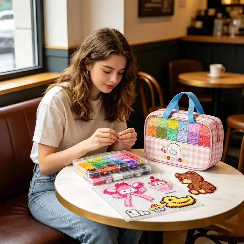 48 Color Beads Set Easter Arts Crafts Kids Educational Toy Art Decoration A2UB