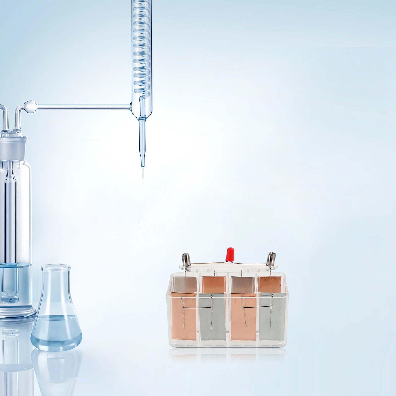 Kit de experimento científico, dispositivo de geração de energia de água salgada para crianças aprendendo ferramenta cognitiva de energia renovável