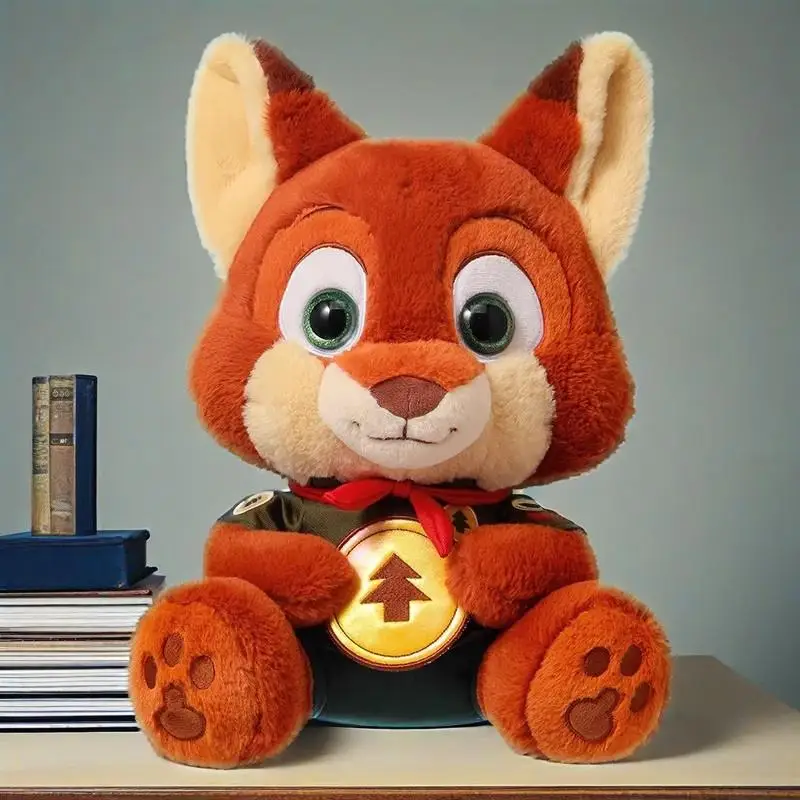 Disney anime zootopia coelho judy fox nick oficial boneca de pelúcia dando menina presente aniversário lembrança