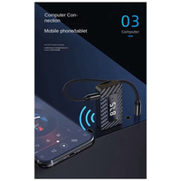 -A96Z USB Bluetooth Audio Adapter Bluetooth Receiver Wireless Receiver Car Bluetooth 5.0FM Transmitter Easy Install