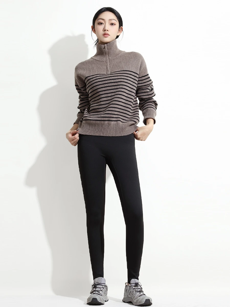 Mulan 2023 Winter New Arrival Thin Fce Sl arkskin Pants Base Layer Trousers P698 Ladies Faion Comfortable Leggings