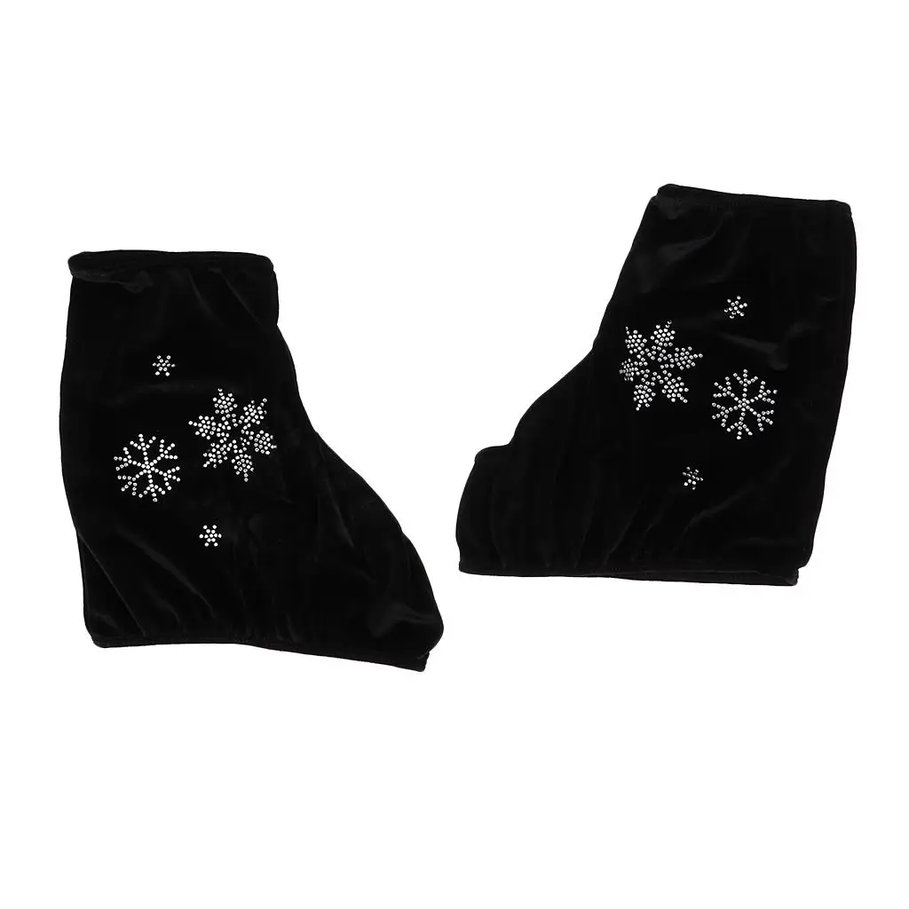 Bling Skate Boot Cover Velvet Artistic Skating Overshoes for Ice Skater Shoes and Accessories