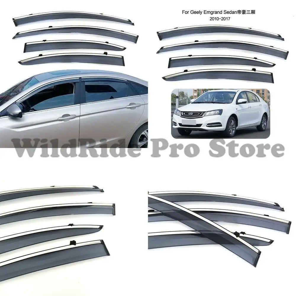 

1 комплект специально разработанных для автомобильного козырька от дождя Geely Emgrand EC7, новый энергетический козырек от дождя четвертого поколения Emgrand EMGRAND