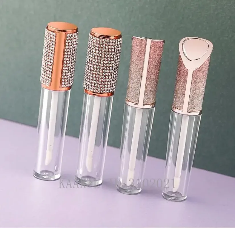 5ml Round Lip Gloss Tubes High Grade Clear Plastic Empty Lip Gloss Containers lipgloss Bottles Cosmetic Packaging Containers