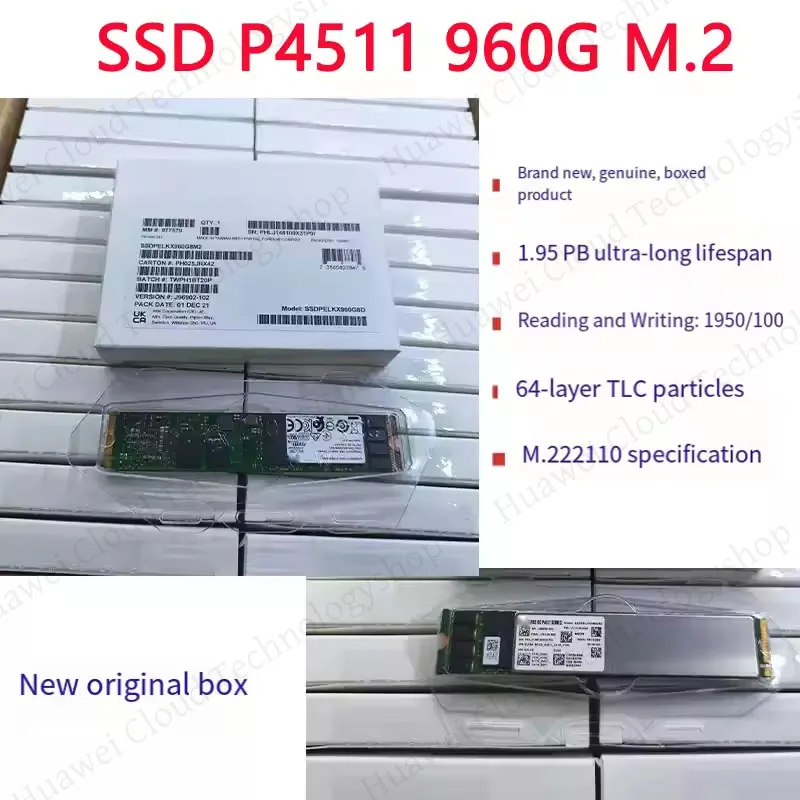 محرك أقراص الحالة الصلبة الجديد P4511 960G M.2 22110 nvme PCL-E 3.0x4 SSD أصلي #1