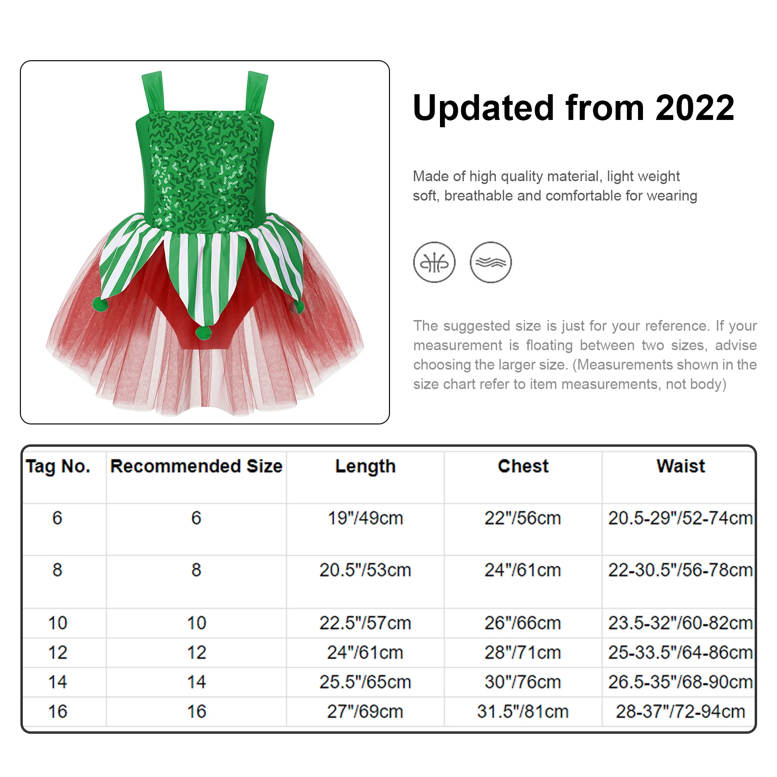 Ragazze Ginnastica Natale Canna di Caramella Costume Cosplay Paillettes Lucide Strisce Balletto Tutu Vestito Tuta Festa di Natale Body Vestito