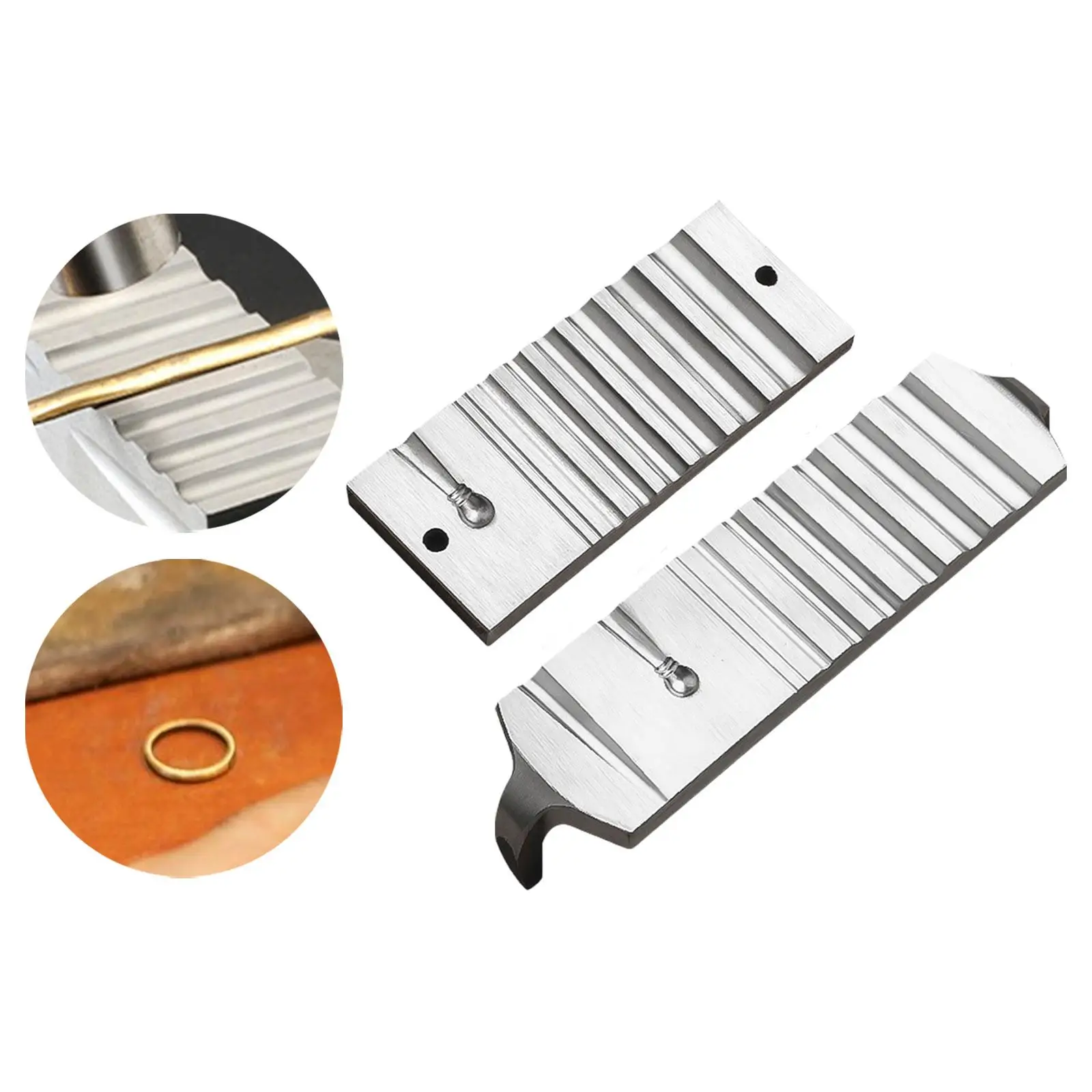Jewelry Tool Kit Bracelet Making Block Iron Swage Block with Semicircular Channel for Craft Jewelry Work