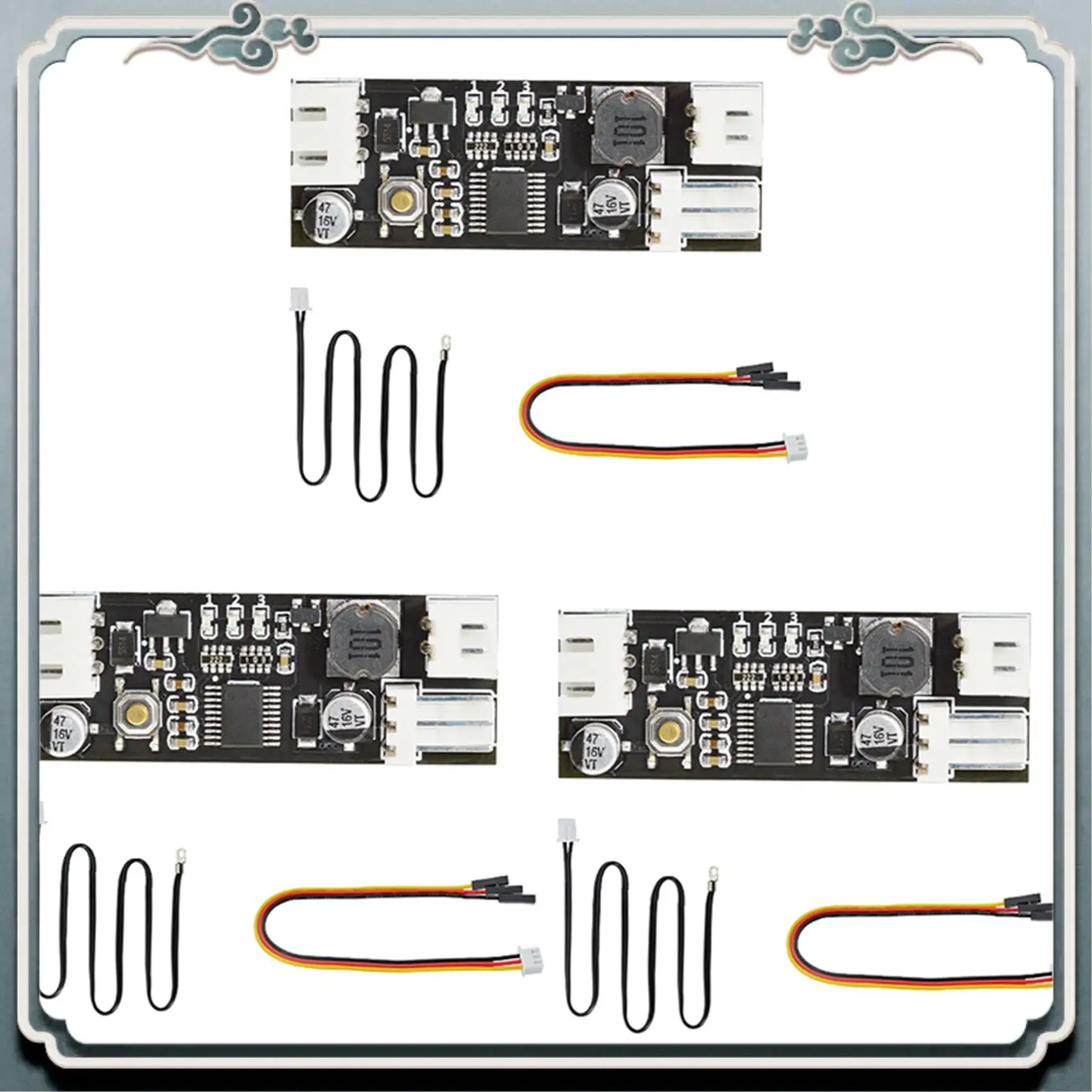 ABIJ-3X Temperature Controller Module Single 12V DC PWM 2-3 Wire Fan Temperature Control Governor Computer Fan