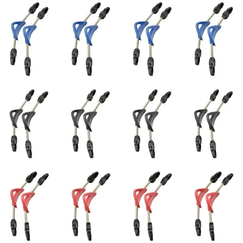 

652F 2Pcs Scubas Diving Fin Strap Quick Releases Buckles Tool Stainless Steel Fin Spring Heel Strap for Scubas Diving Fin